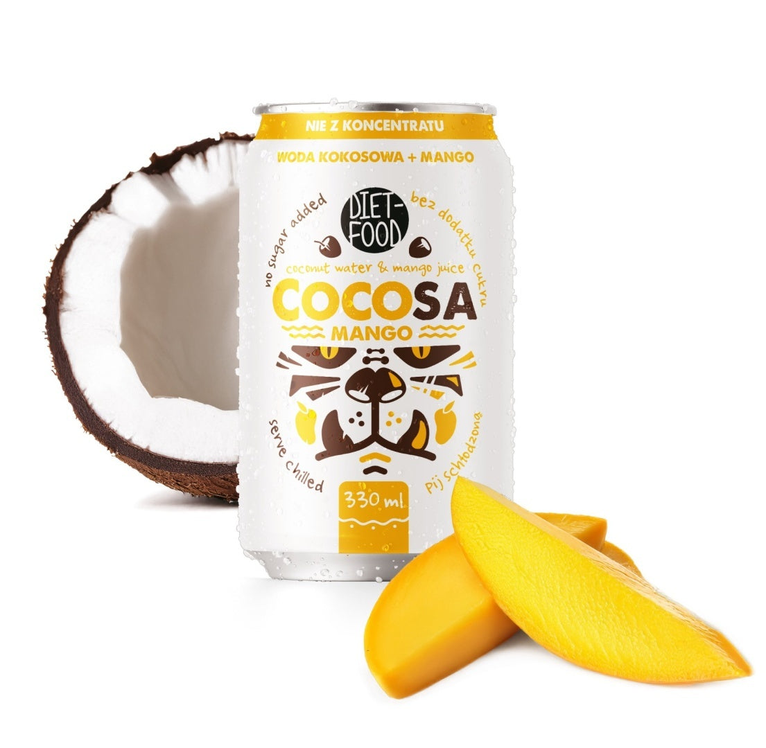 Cocosa Coconut Water with Mango Juice NFC 330 ml