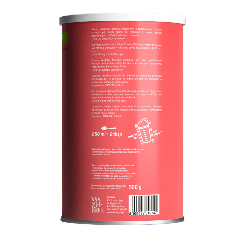 Bio Vege Protein Mix - strawberry 500 g-2