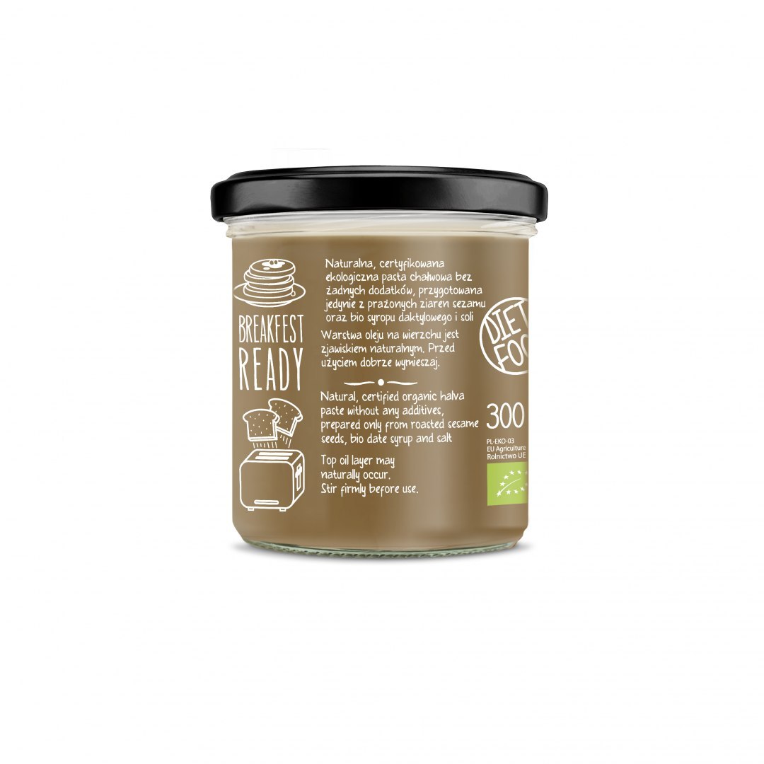 Diet-Food BIO HALVA PASTE WITH DATE SYRUP - 300 g-5