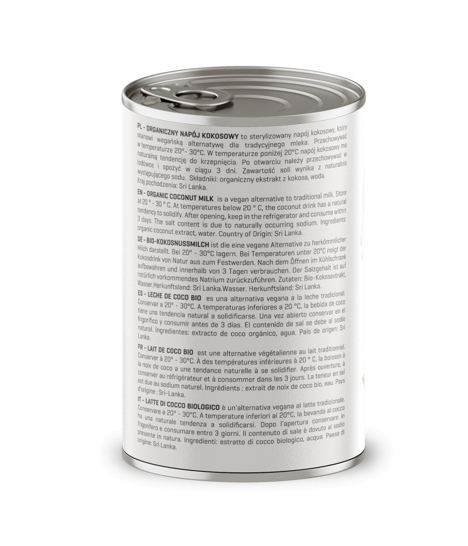 Bio Coconut Milk 17% - 400ml can-1