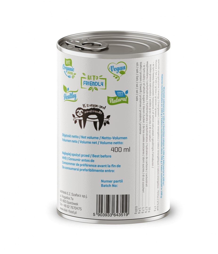 Bio Coconut Milk 17% - 400ml can-2