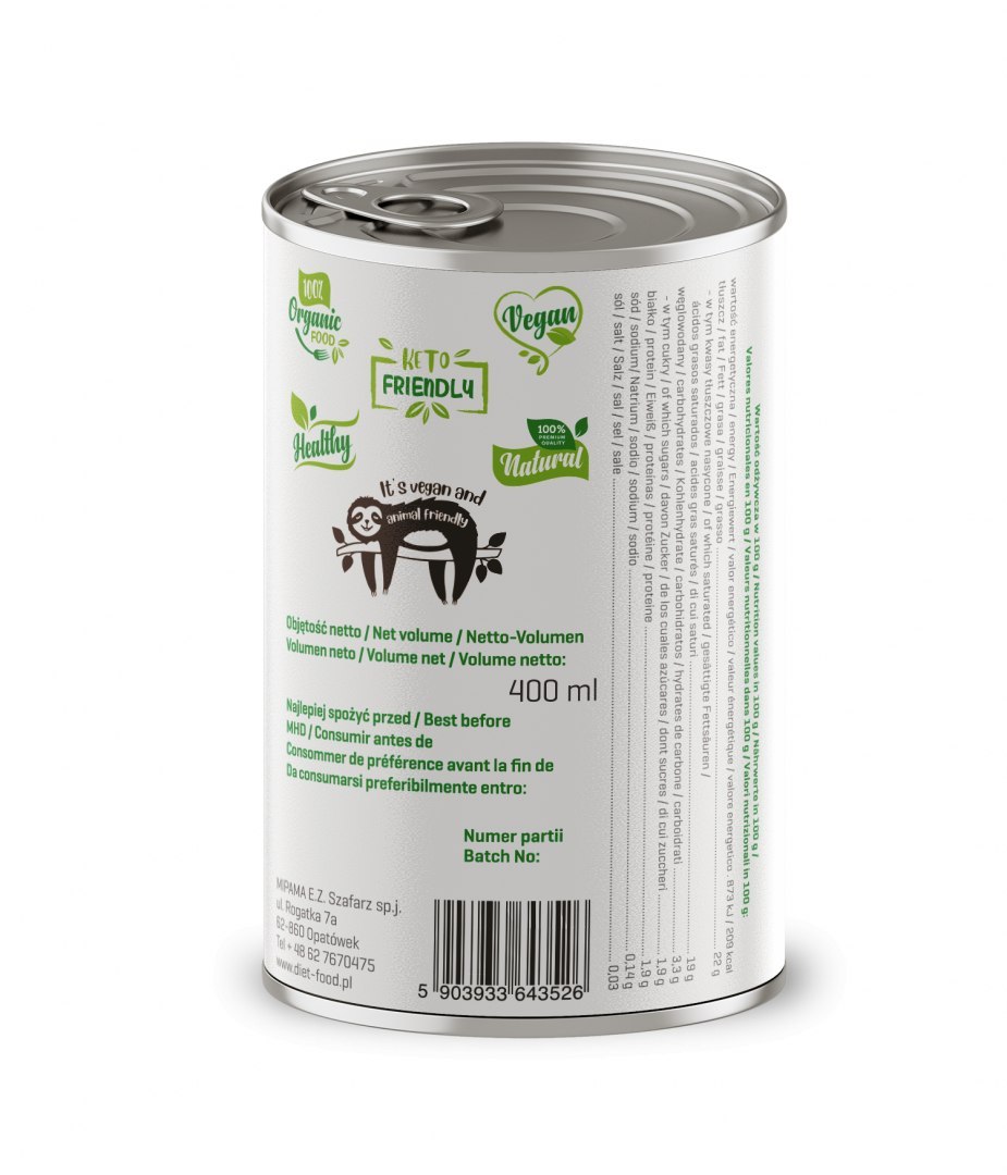 Bio coconut milk 22% 400ml-2