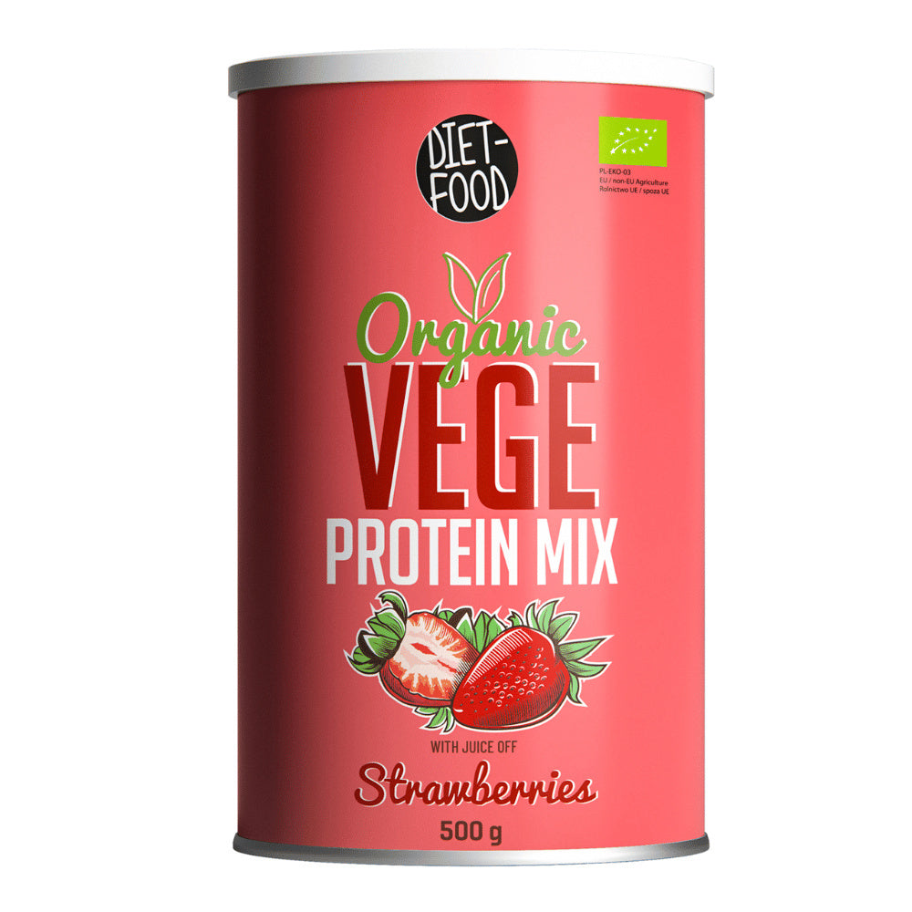 Bio Vege Protein Mix - strawberry 500 g-0