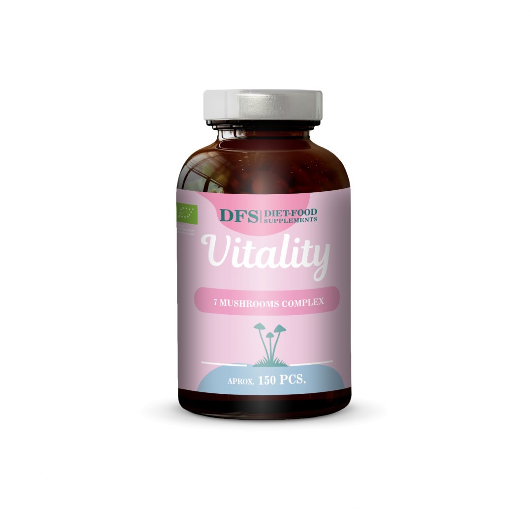 Diet-Food Bio Vitality - a complex of 7 vital mushrooms in capsules-0